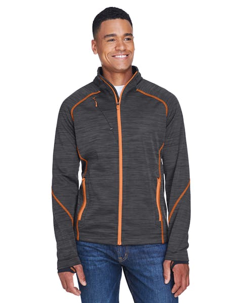 North End 88697 Men's Flux Mlange Bonded Fleece Jacket