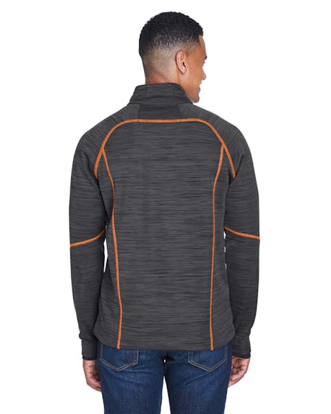 North End 88697 Men's Flux Mlange Bonded Fleece Jacket