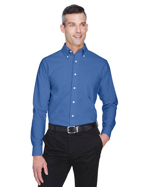 UltraClub 8970T Men's Tall Classic Wrinkle-Resistant Long-Sleeve Oxford