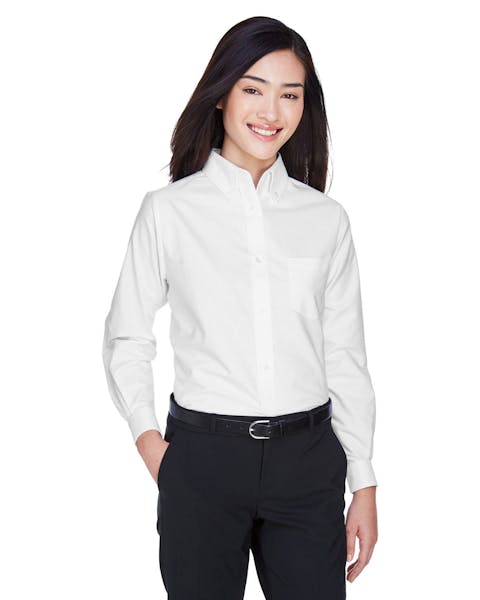 UltraClub 8990 Ladies' Classic Wrinkle-Resistant Long-Sleeve Oxford