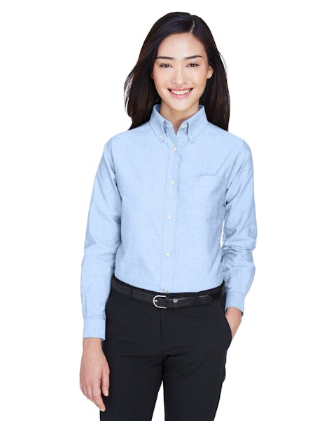 UltraClub 8990 Ladies' Classic Wrinkle-Resistant Long-Sleeve Oxford