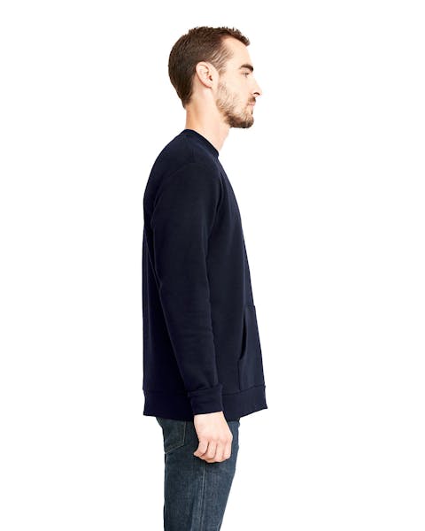 Next Level 9001 Unisex Long Sleeve Crew with Pocket