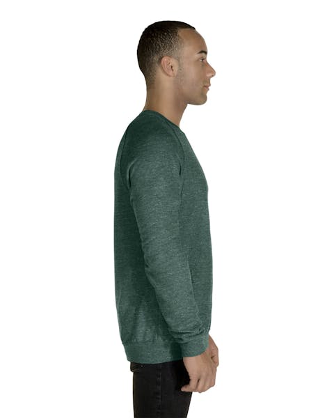 Jerzees 91MR - Sudadera con cuello redondo para adulto, Snow Heather, French Terry