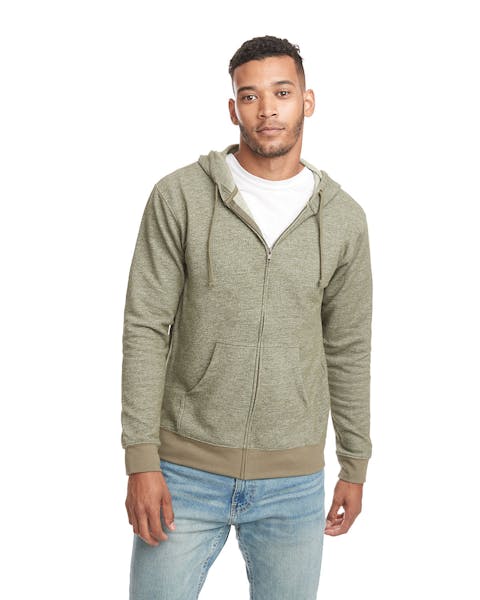 Next Level 9600 Adult Denim Fleece Full-Zip Hoodie