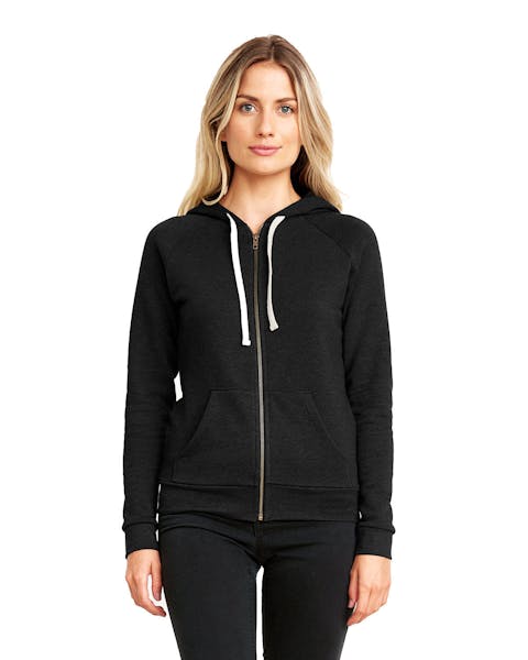 Next Level 9603 Sudadera con capucha y cremallera PCH Raglan para mujer