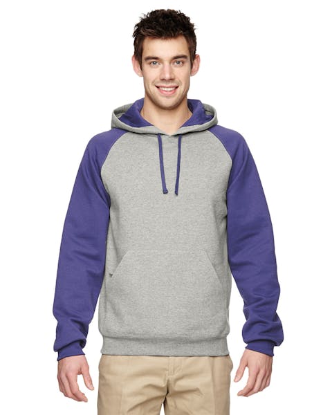 Jerzees 96CR - Sudadera con capucha para adulto NuBlend Colorblock Raglan