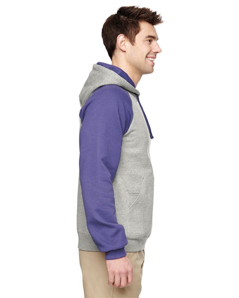 Jerzees 96CR - Sudadera con capucha para adulto NuBlend Colorblock Raglan