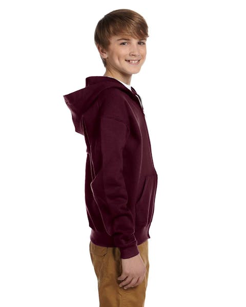 Jerzees 993B Youth NuBlend Fleece Full-Zip Hooded Sweatshirt