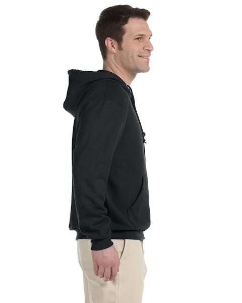 Jerzees 994MR Adult NuBlend Fleece Quarter-Zip Pullover Hooded Sweatshirt