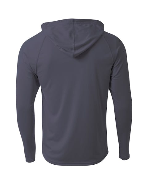 A4 N3409 Men's Cooling Performance Long-Sleeve Hooded T-shirt - Ninja Transfers