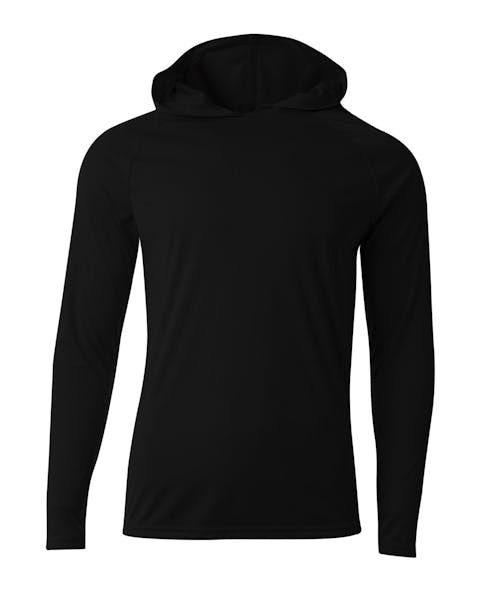 A4 N3409 Men's Cooling Performance Long-Sleeve Hooded T-shirt - Ninja Transfers