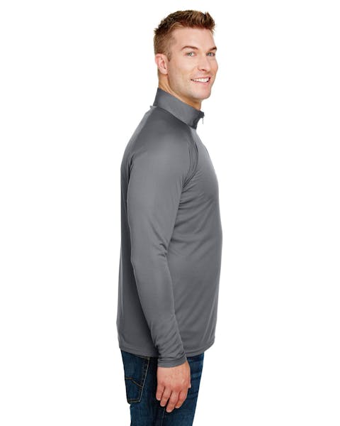 A4 N4268 Adult Daily Polyester 1/4 Zip - Ninja Transfers