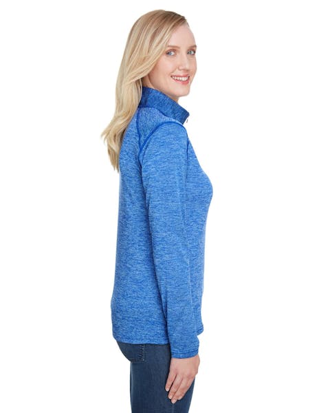 A4 NW4010 Ladies' Tonal Space-Dye Quarter-Zip - Ninja Transfers