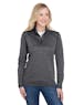 A4 NW4010 Ladies' Tonal Space-Dye Quarter-Zip - Ninja Transfers