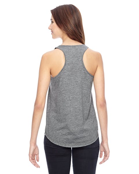 Alternative 04031C1 Ladies' Shirttail Satin Jersey Tank - Ninja Transfers