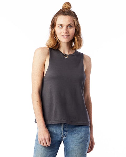 Alternative 1016CG Ladies' Heavy Wash Muscle Tank - Ninja Transfers