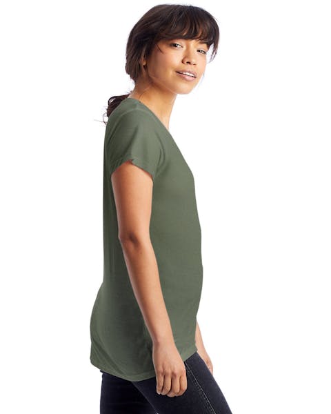 Alternative 2894B2 Ladies' Slinky-Jersey V-Neck T-Shirt - Ninja Transfers