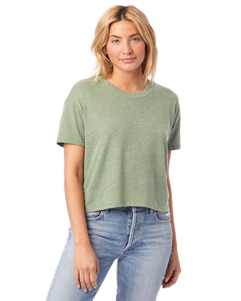 Alternative 5114BP Ladies' Headliner Cropped T-Shirt - Ninja Transfers