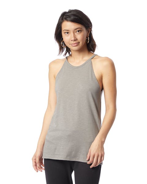 Alternative 6096S1 Ladies' Slub Sporty Tank - Ninja Transfers