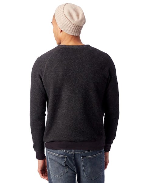 Alternative 9575RT Men's Champ Eco Teddy Sweatshirt - Ninja Transfers