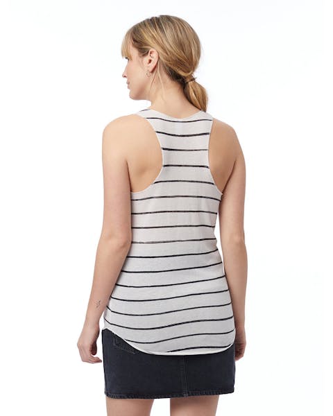 Alternative AA1927P Ladies' Meegs Printed Racerback Eco-Jersey Tank - Ninja Transfers