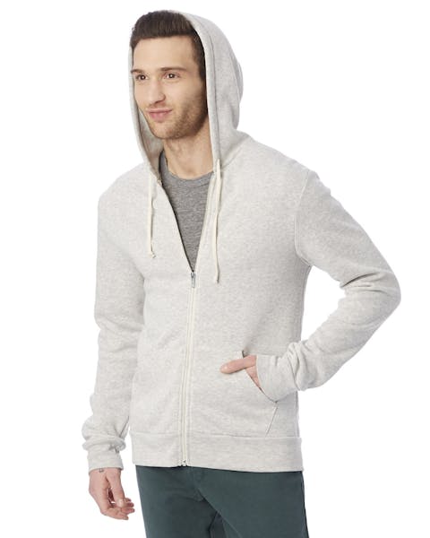 Alternative AA9590 Men's Rocky Eco-Fleece Zip Hoodie - Ninja Transfers