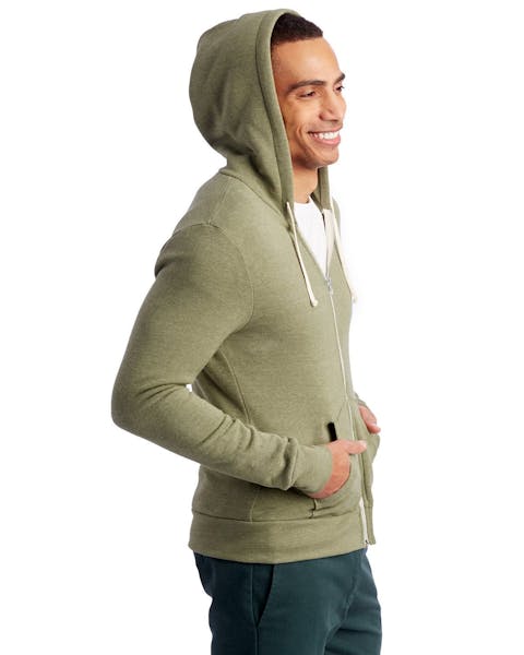 Alternative AA9590 Men's Rocky Eco-Fleece Zip Hoodie - Ninja Transfers