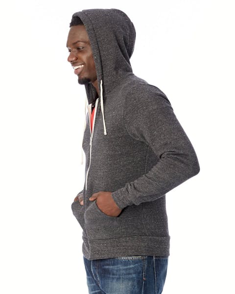 Alternative AA9590 Men's Rocky Eco-Fleece Zip Hoodie - Ninja Transfers