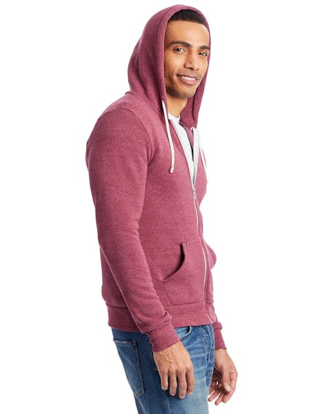 Alternative AA9590 Men's Rocky Eco-Fleece Zip Hoodie - Ninja Transfers