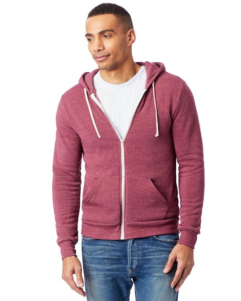 Alternative AA9590 Men's Rocky Eco-Fleece Zip Hoodie - Ninja Transfers