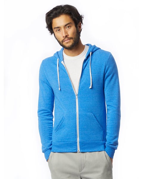 Alternative AA9590 Men's Rocky Eco-Fleece Zip Hoodie - Ninja Transfers