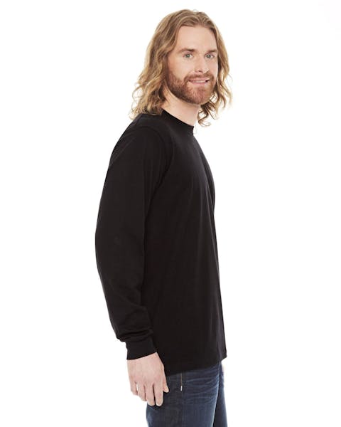 American Apparel 2007 Unisex Fine Jersey USA Made Long-Sleeve T-Shirt - Ninja Transfers