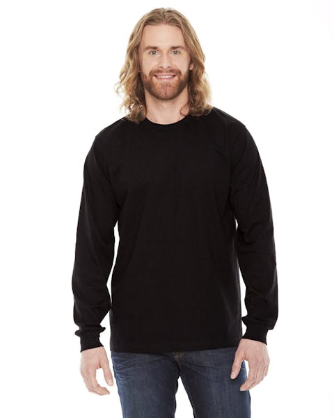 American Apparel 2007 Unisex Fine Jersey USA Made Long-Sleeve T-Shirt - Ninja Transfers