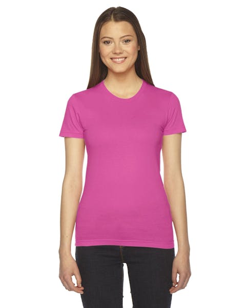 American Apparel 2102W Ladies' Fine Jersey Short-Sleeve T-Shirt - Ninja Transfers