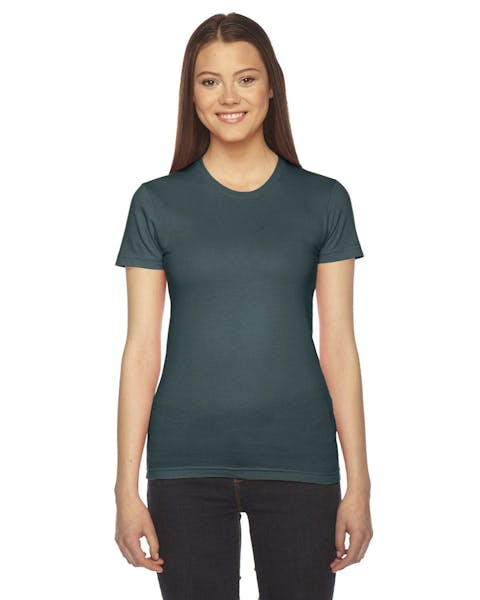 American Apparel 2102W Ladies' Fine Jersey Short-Sleeve T-Shirt - Ninja Transfers