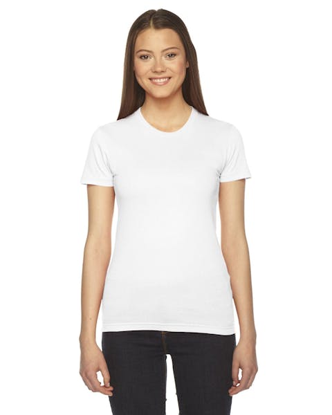 American Apparel 2102W Ladies' Fine Jersey Short-Sleeve T-Shirt - Ninja Transfers