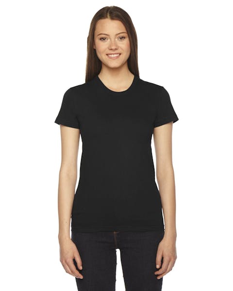 American Apparel 2102W Ladies' Fine Jersey Short-Sleeve T-Shirt - Ninja Transfers