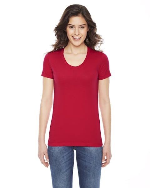 American Apparel BB301W Ladies' Poly-Cotton Short-Sleeve Crewneck - Ninja Transfers