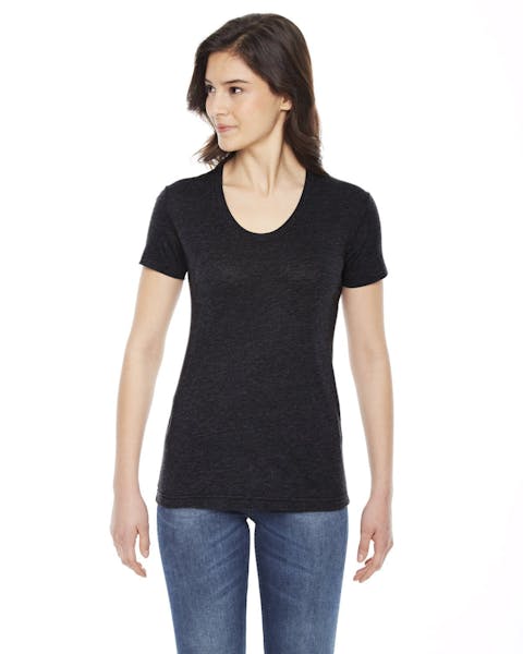 American Apparel BB301W Ladies' Poly-Cotton Short-Sleeve Crewneck - Ninja Transfers