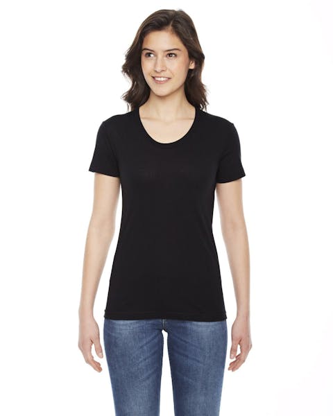 American Apparel BB301W Ladies' Poly-Cotton Short-Sleeve Crewneck - Ninja Transfers