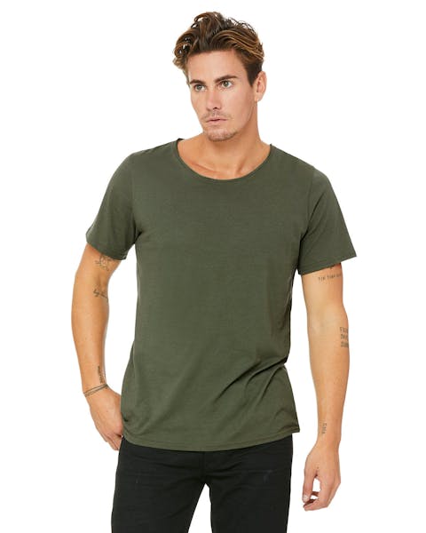 Bella + Canvas B3014 Men's Jersey Raw Neck T-Shirt