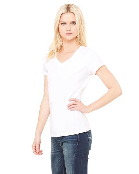 Bella + Canvas B6005 Ladies' Jersey Short-Sleeve V-Neck T-Shirt