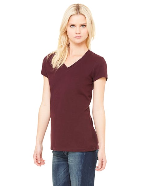 Bella + Canvas B6005 Ladies' Jersey Short-Sleeve V-Neck T-Shirt