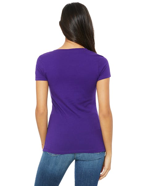 Bella + Canvas B6035 Ladies' Jersey Short-Sleeve Deep V-Neck T-Shirt