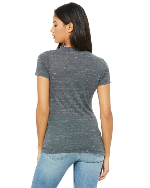 Bella + Canvas B6035 Ladies' Jersey Short-Sleeve Deep V-Neck T-Shirt