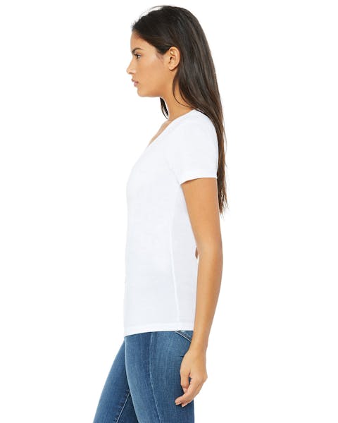 Bella + Canvas B6035 Ladies' Jersey Short-Sleeve Deep V-Neck T-Shirt