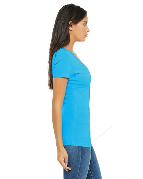 Bella + Canvas B6035 Ladies' Jersey Short-Sleeve Deep V-Neck T-Shirt