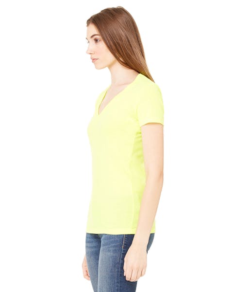 Bella + Canvas B6035 Ladies' Jersey Short-Sleeve Deep V-Neck T-Shirt