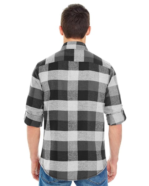 Burnside B8210 Men's Plaid Flannel Shirt