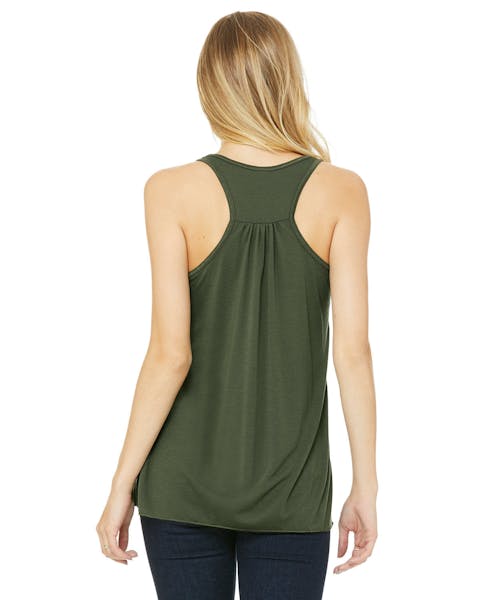 Bella + Canvas B8800 Camiseta sin mangas con espalda cruzada fluida para mujer